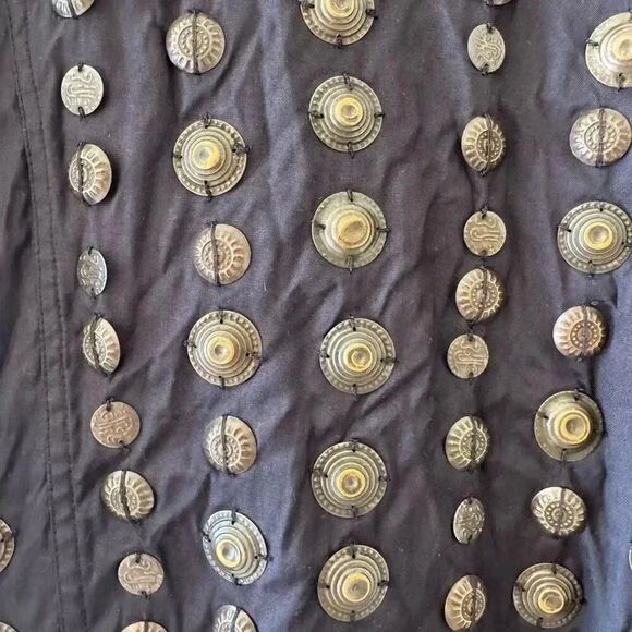 Free People Bohemian Retro Vintage Inspired Rare Corrie Coin Jacket SZ S - Picture 13 of 16